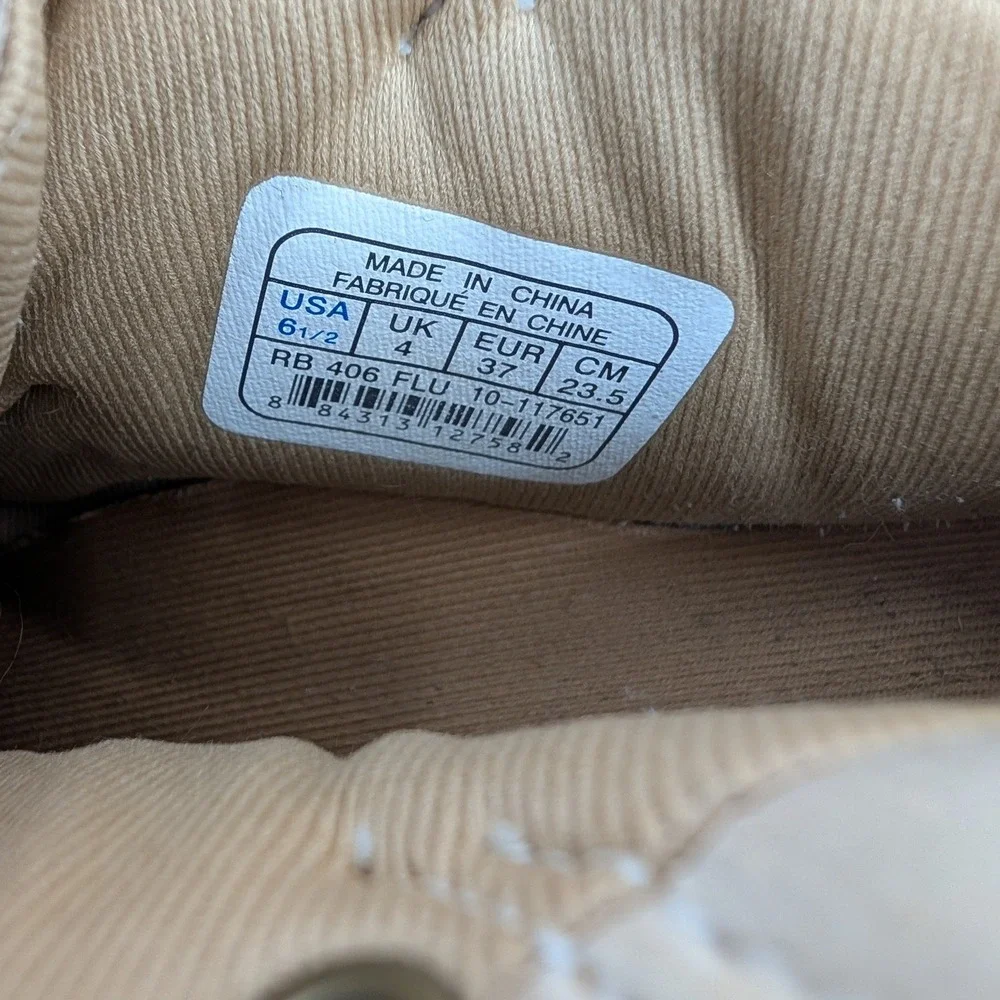 Reebok G-Unit G6‎ Tan Wheat Mid Top Boots Womens Size 6.5 RB 406 FLU 50 Cent